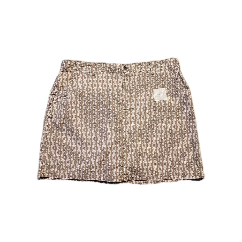 Croft & Barrow Effortless Stretch Skort Women's 18 Chain Design Beach Coastal